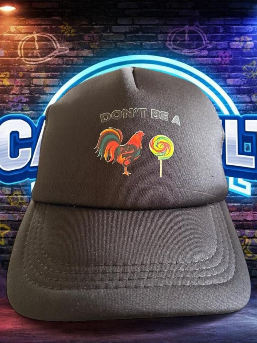 C**K Sucker Cap, Unisex, One Size, Snapback, Black, Trucker